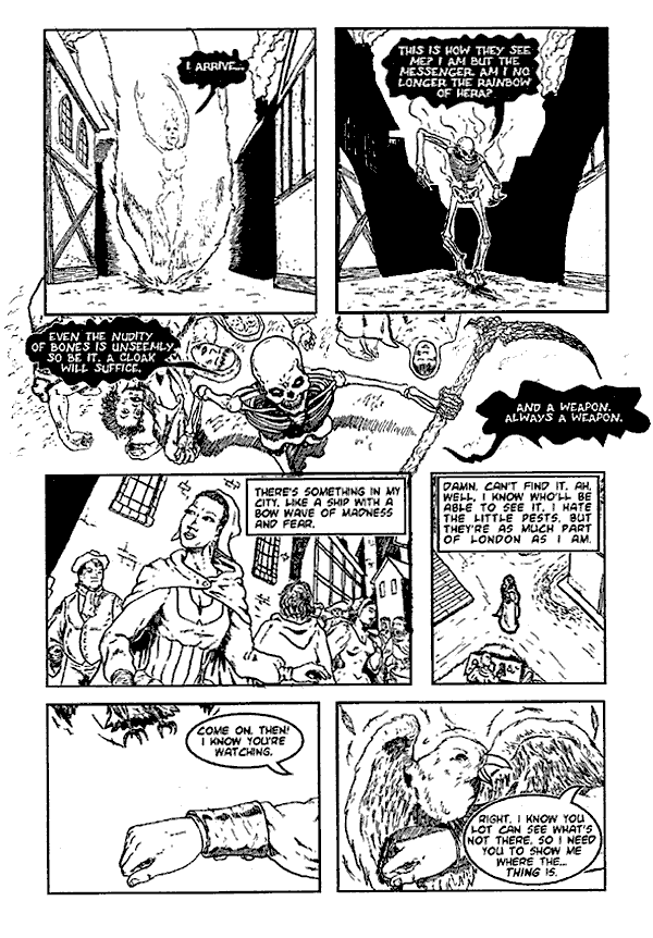 image: Fusion#2: A sword of Flame (c) Naomi Claydon (script), Paul Richter (art): come to sunny londinium