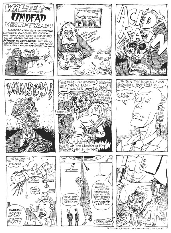 1 John Donely 2 Jonathan Wilcock 3 Bob Harrison 4 mooncat 5 Steve Whitaker 6 Ed Perryman 7 Nick Abadzis 8 Andy Roberts 9 Ed Perryman | All artwork © individual artists. Not to be reproduced without permission