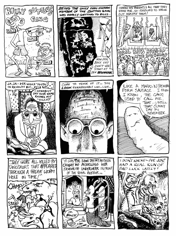 1 John Wilcock 2 Bob Harrison 3 mooncat 4 Steve Whitaker 5 Andy Roberts 6 Andrew Herbertson 7 John McCrea 8 Nick Abadzis 9 mooncat | All artwork © individual artists. Not to be reproduced without permission