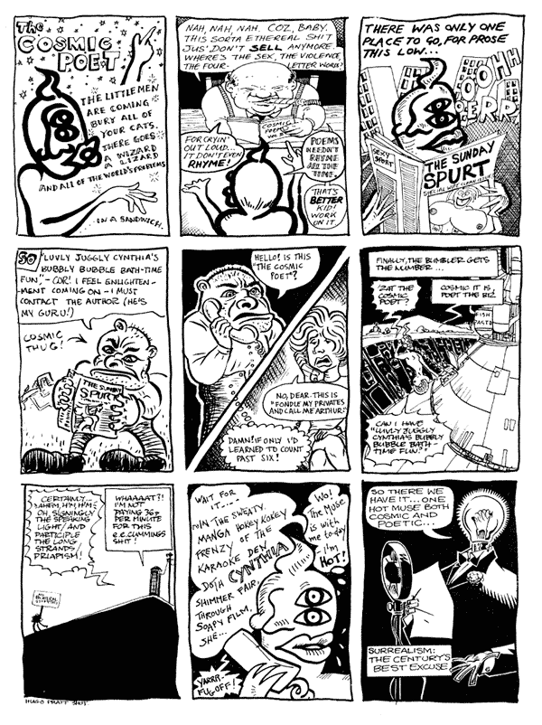1 Jonathan Wilcock 2 John Donnely 3 Bob Harrison 4 Donald Rooum 5 Andy Roberts 6 D'Isreali 7 D'Isreali 8 Lee Kennedy 9 Graham Higgins | All artwork © individual artists. Not to be reproduced without permission