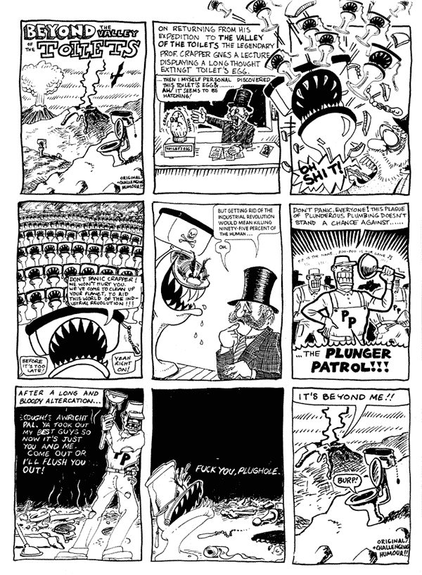 1 Andy Roberts  2 mooncat 3 Bob Harrison
4 Jonathan Wilcock 5 Donald Rooum 6 Andy Roberts
7 John Donnely 8 John Donnely 9 mooncat
All artwork  individual artists. Not to be reproduced without permission