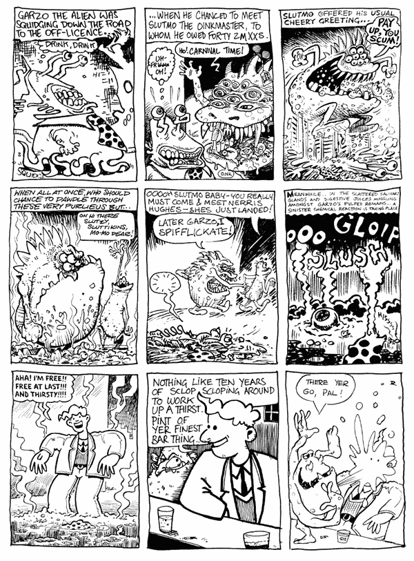 1 John McCrea 2 Nick Abadzis 3 Hunt Emerson
4 Graham Higgins 5 mooncat 6 Andy Roberts
7 Bob Lynch 8 Andrew Herberson 9 Peter Rigg
All artwork  individual artists. Not to be reproduced without permission